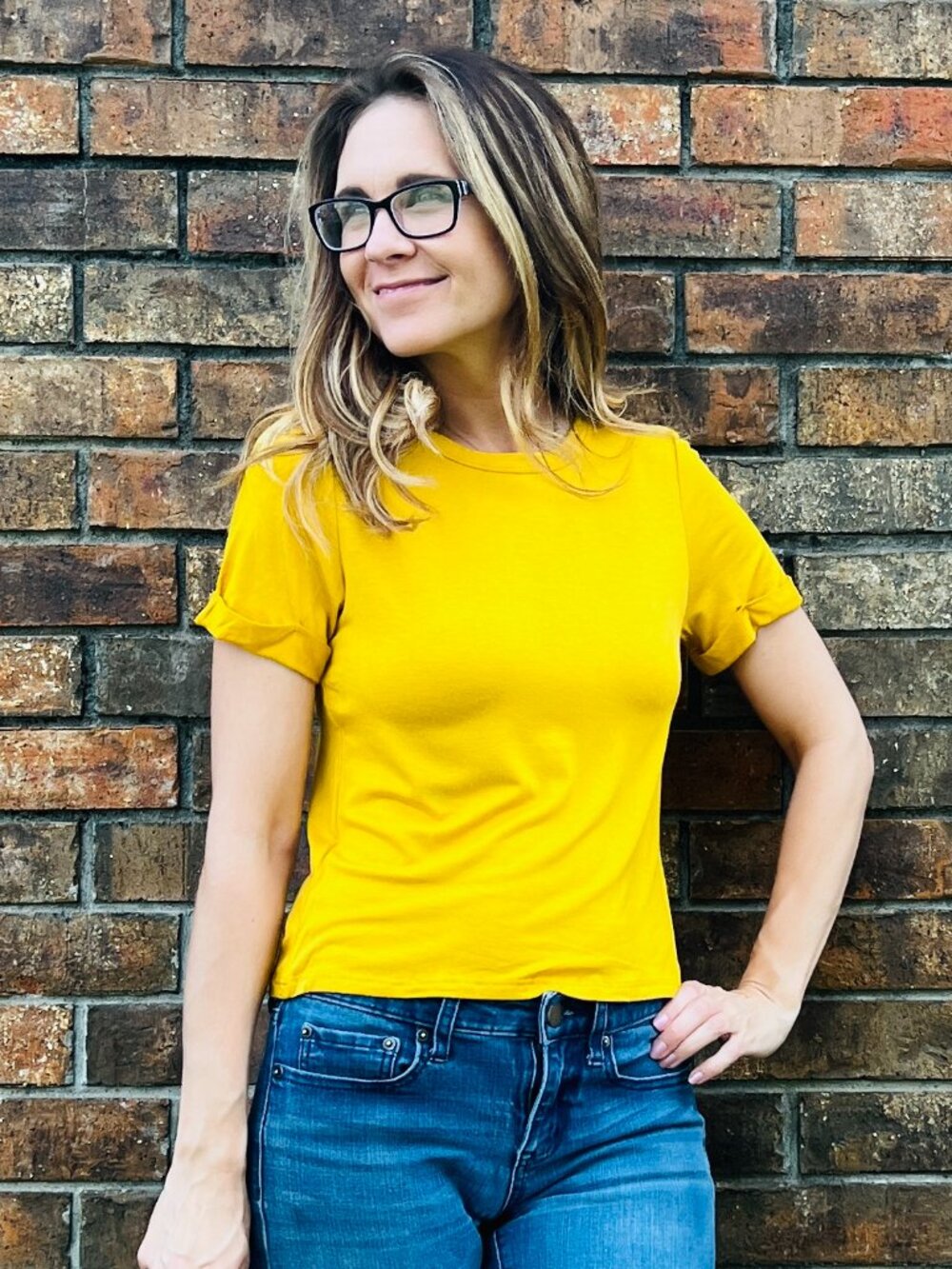 Mustard Crop Top
